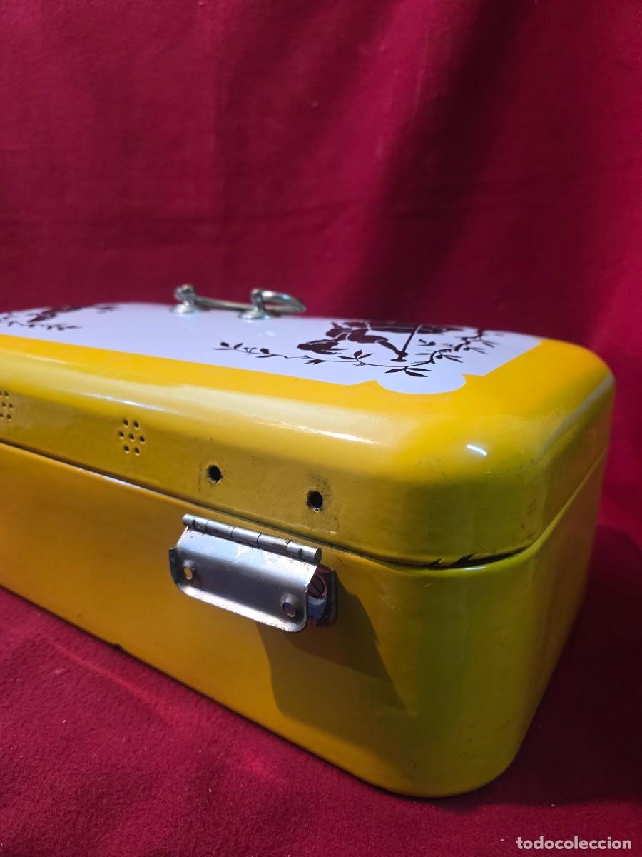 Antig&uuml;edades: CAJA O PANERA ESMALTADA - Foto 7