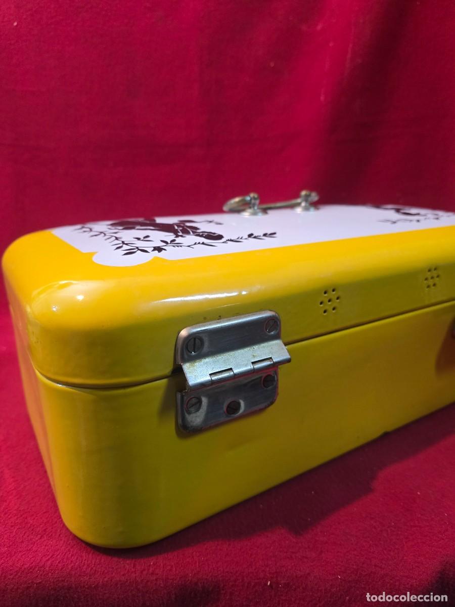 Antig&uuml;edades: CAJA O PANERA ESMALTADA - Foto 8