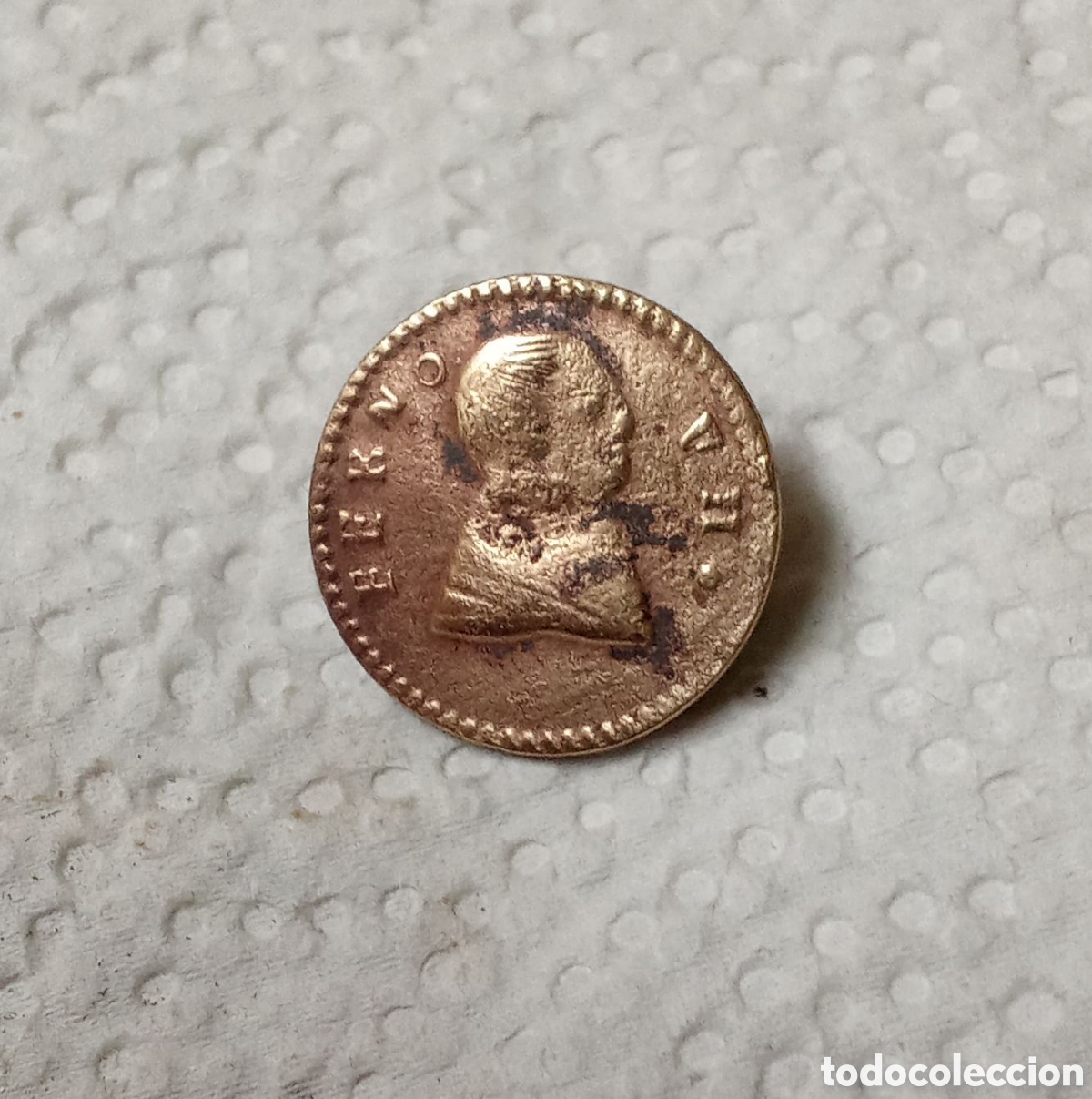 Antig&uuml;edades: BOT&Oacute;N GRANDE DE FERNANDO VII - Foto 1