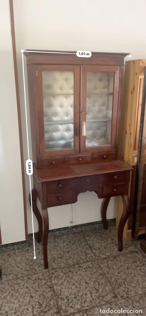 Antig&uuml;edades: Vitrina Vintage Madera y Cristal - Foto 2