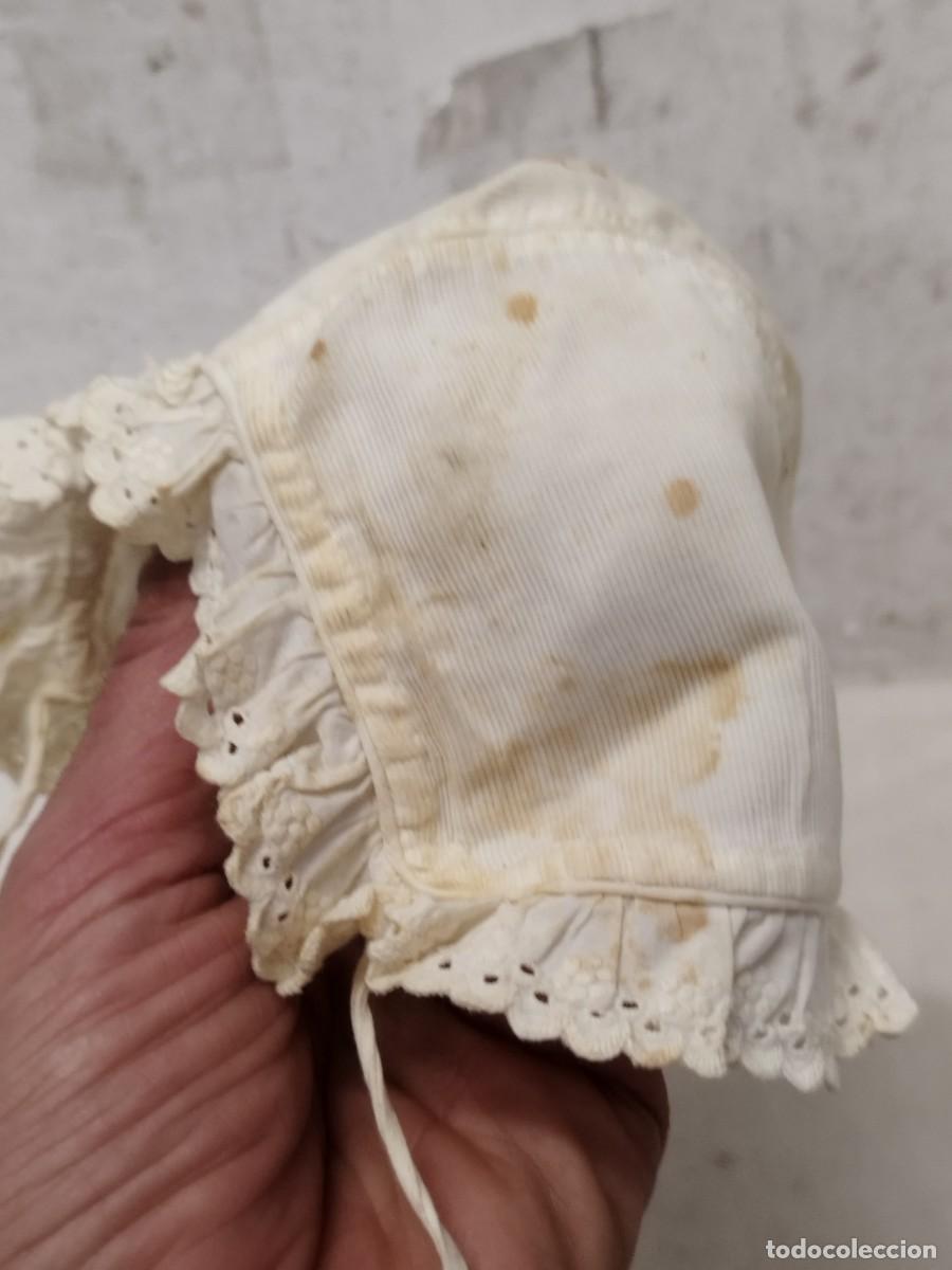 Antig&uuml;edades: Antiguo gorro para dormir para bebe. - Foto 2