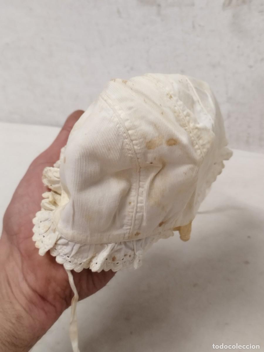 Antig&uuml;edades: Antiguo gorro para dormir para bebe. - Foto 3