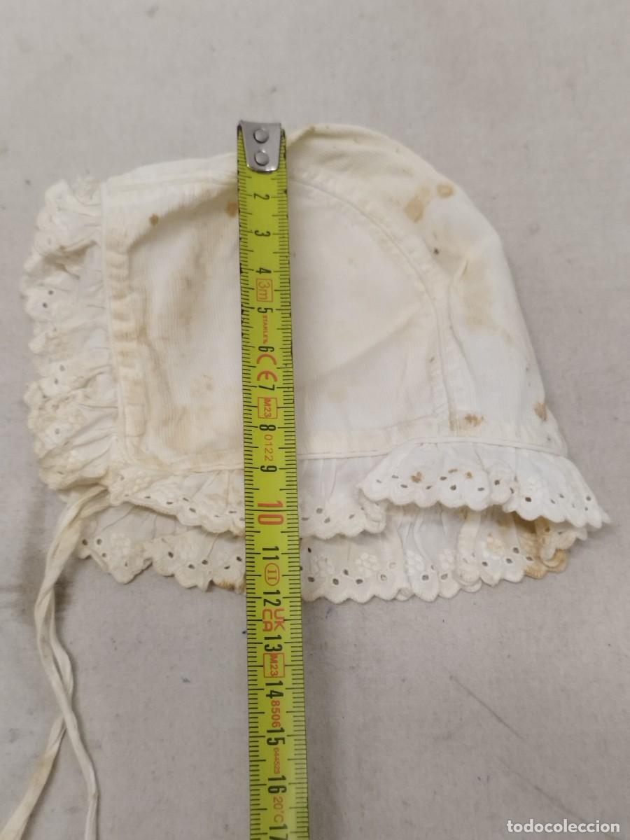 Antig&uuml;edades: Antiguo gorro para dormir para bebe. - Foto 7