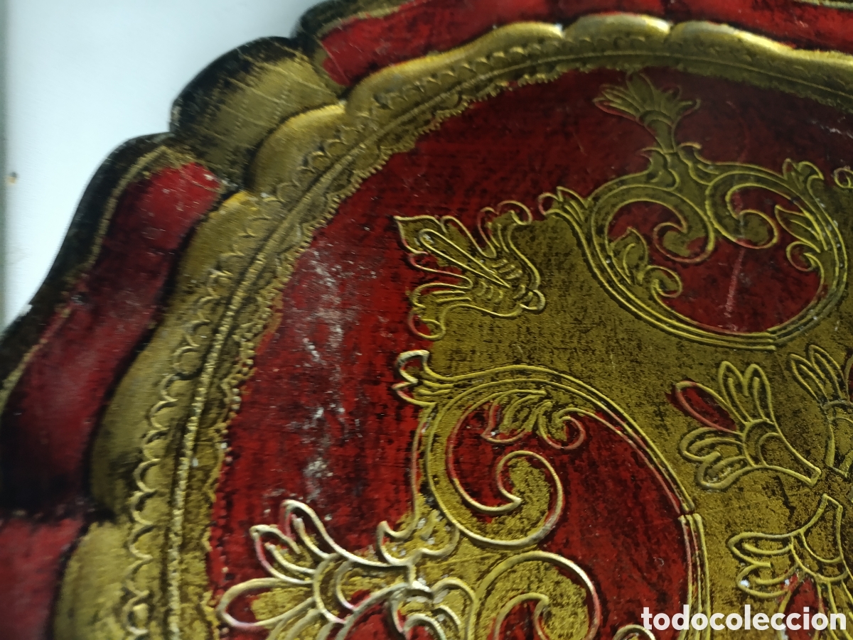 Antig&uuml;edades: Bandeja florentina 35 cm - Foto 5