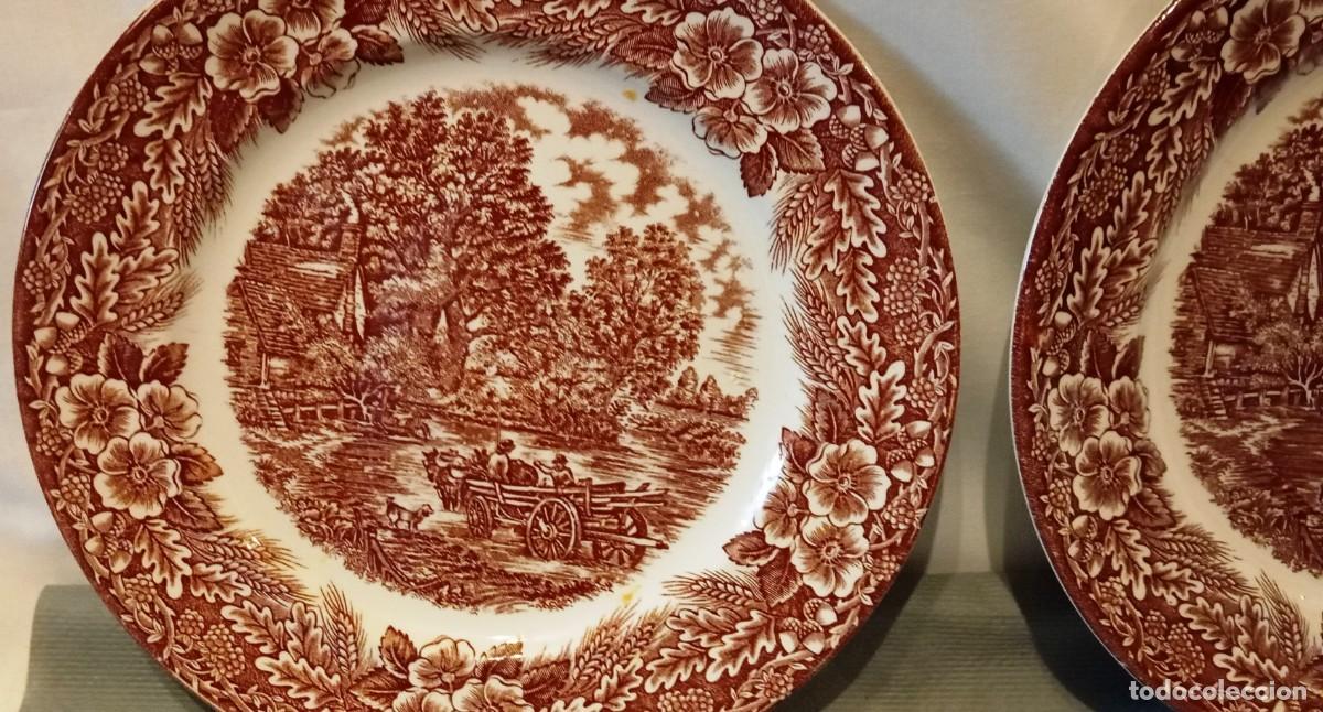 Antig&uuml;edades: 2 Platos Porcelana Broadhurst. - Foto 3