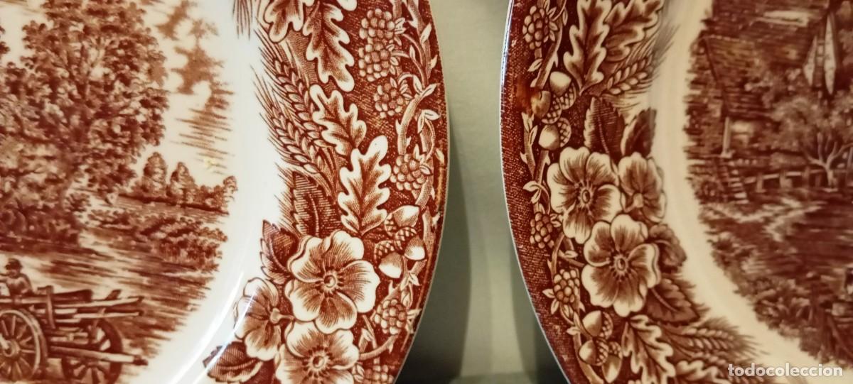Antig&uuml;edades: 2 Platos Porcelana Broadhurst. - Foto 6