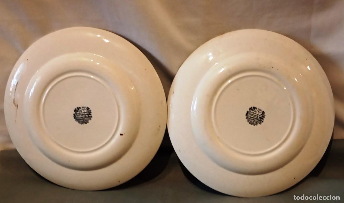 Antig&uuml;edades: 2 Platos Porcelana Broadhurst. - Foto 9