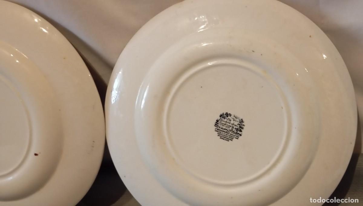 Antig&uuml;edades: 2 Platos Porcelana Broadhurst. - Foto 11