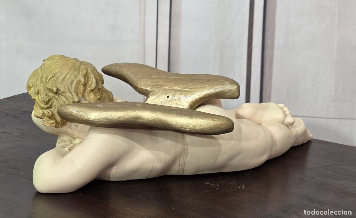 Antig&uuml;edades: &Aacute;ngel querub&iacute;n en resina 32 cm - Foto 3