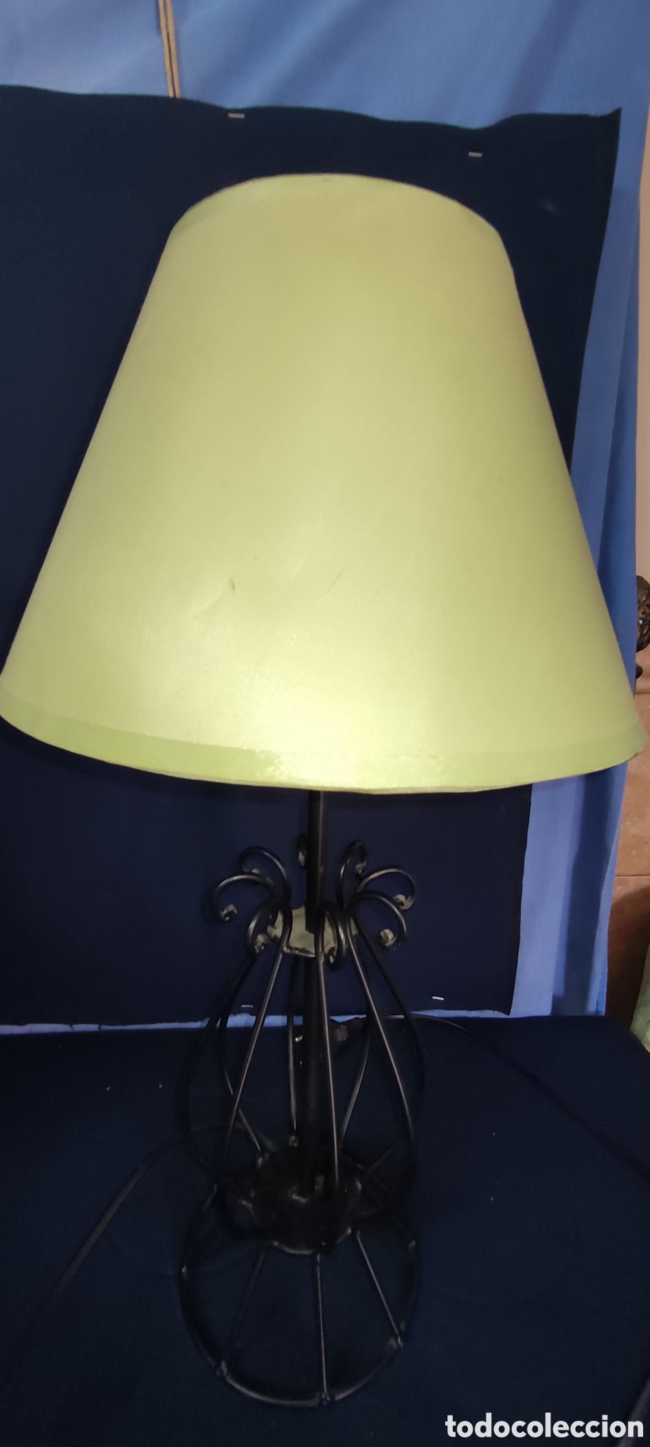 Antig&uuml;edades: Lampara de mesa de firja - Foto 5