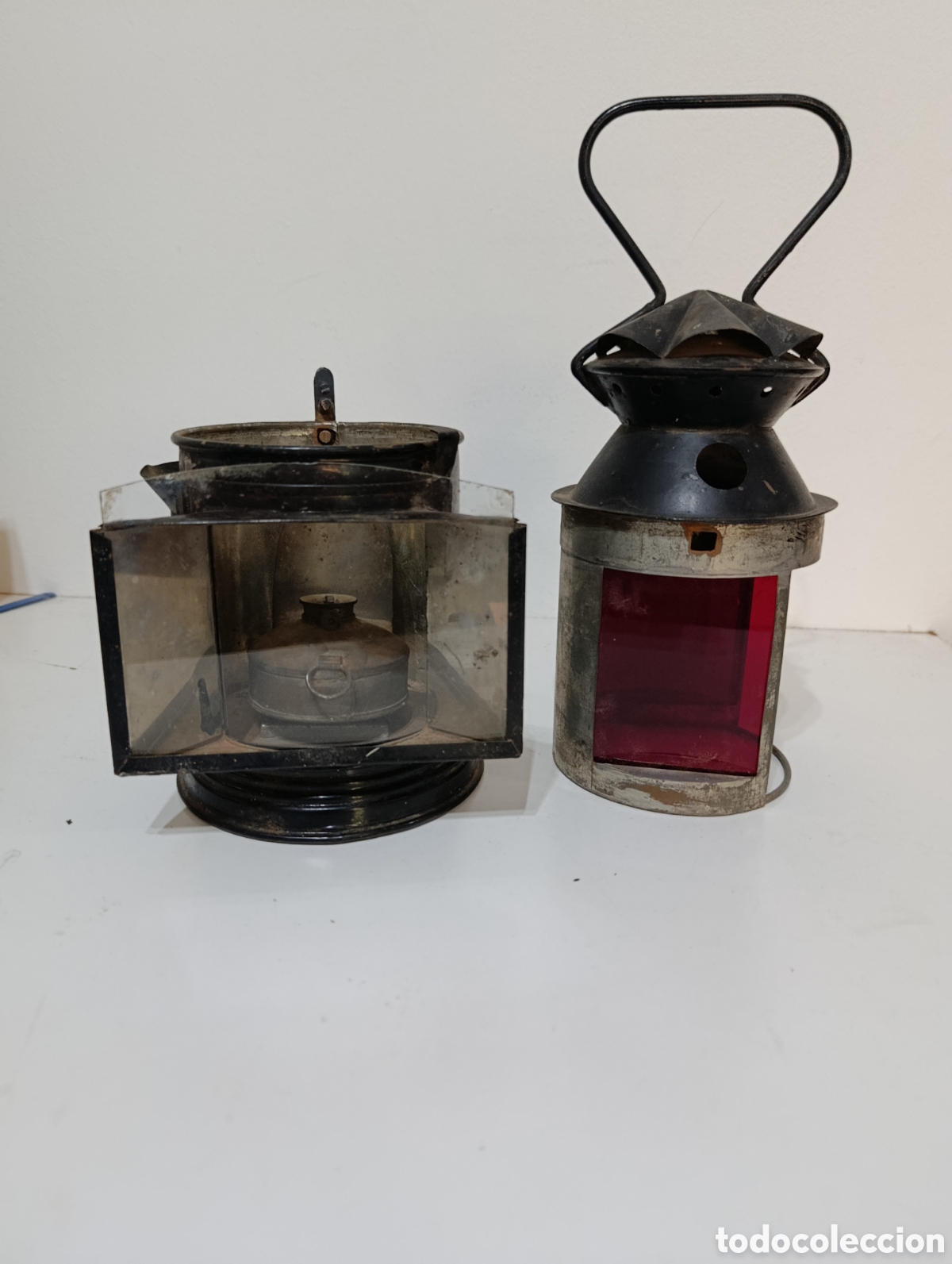 Antig&uuml;edades: Farol jefe de estaci&oacute;n - Foto 2