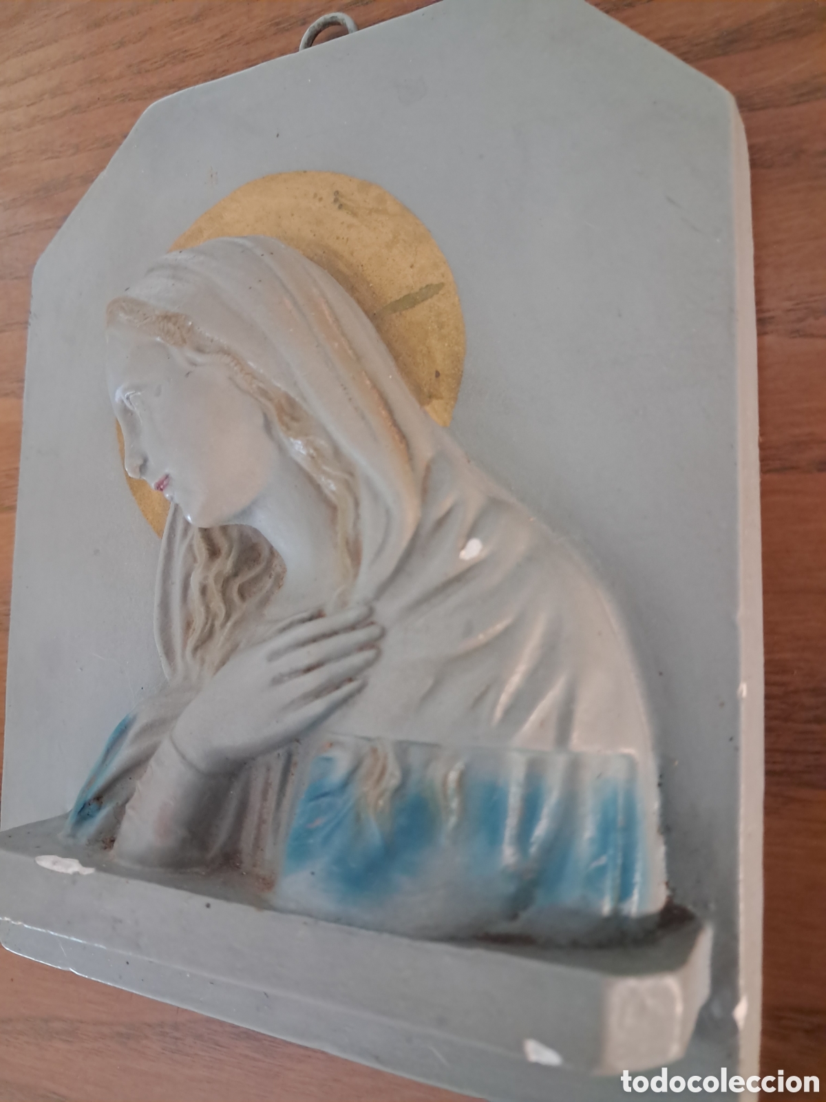 Antig&uuml;edades: Figura de guix de la Verge - Foto 2