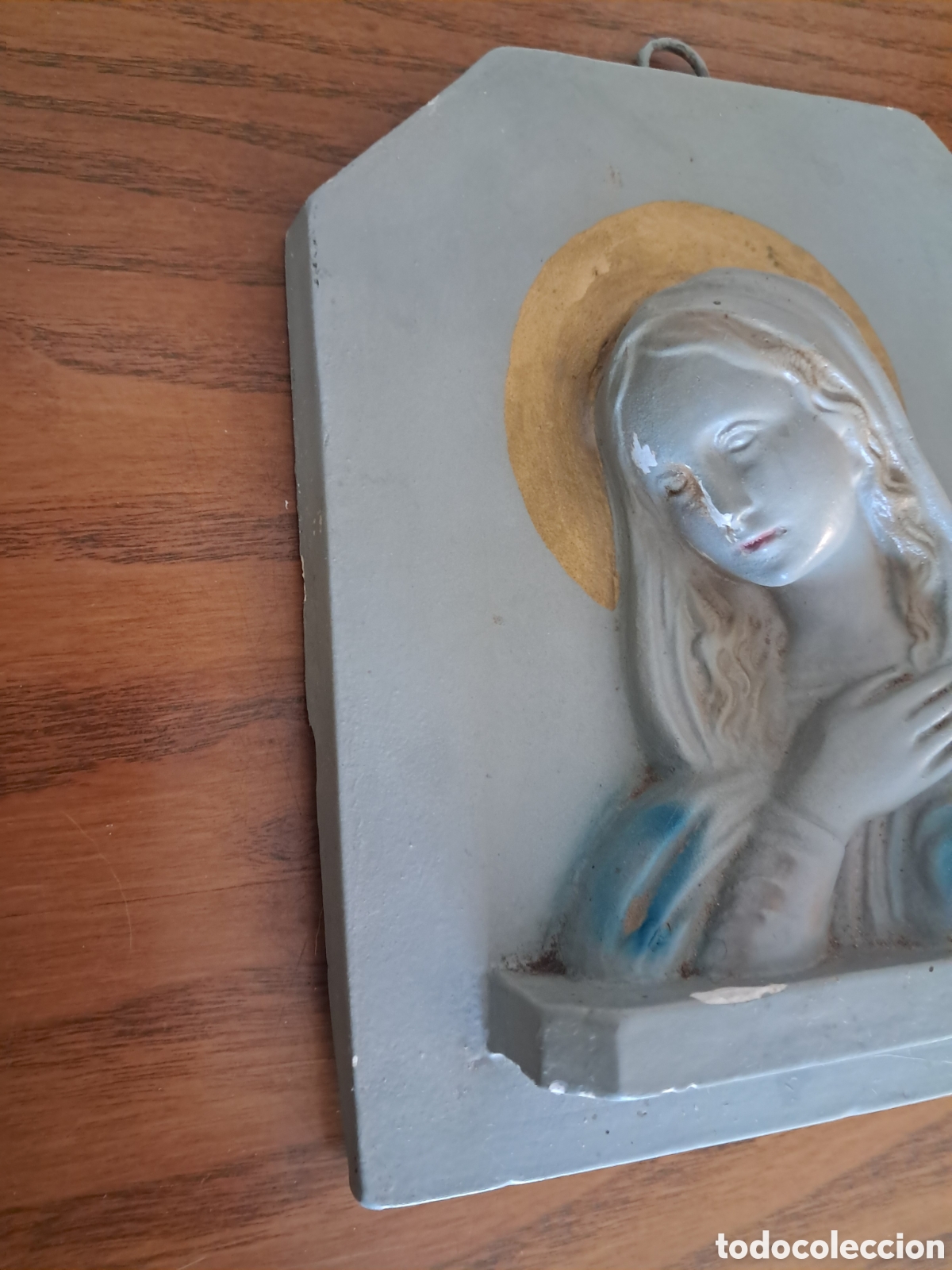 Antig&uuml;edades: Figura de guix de la Verge - Foto 3