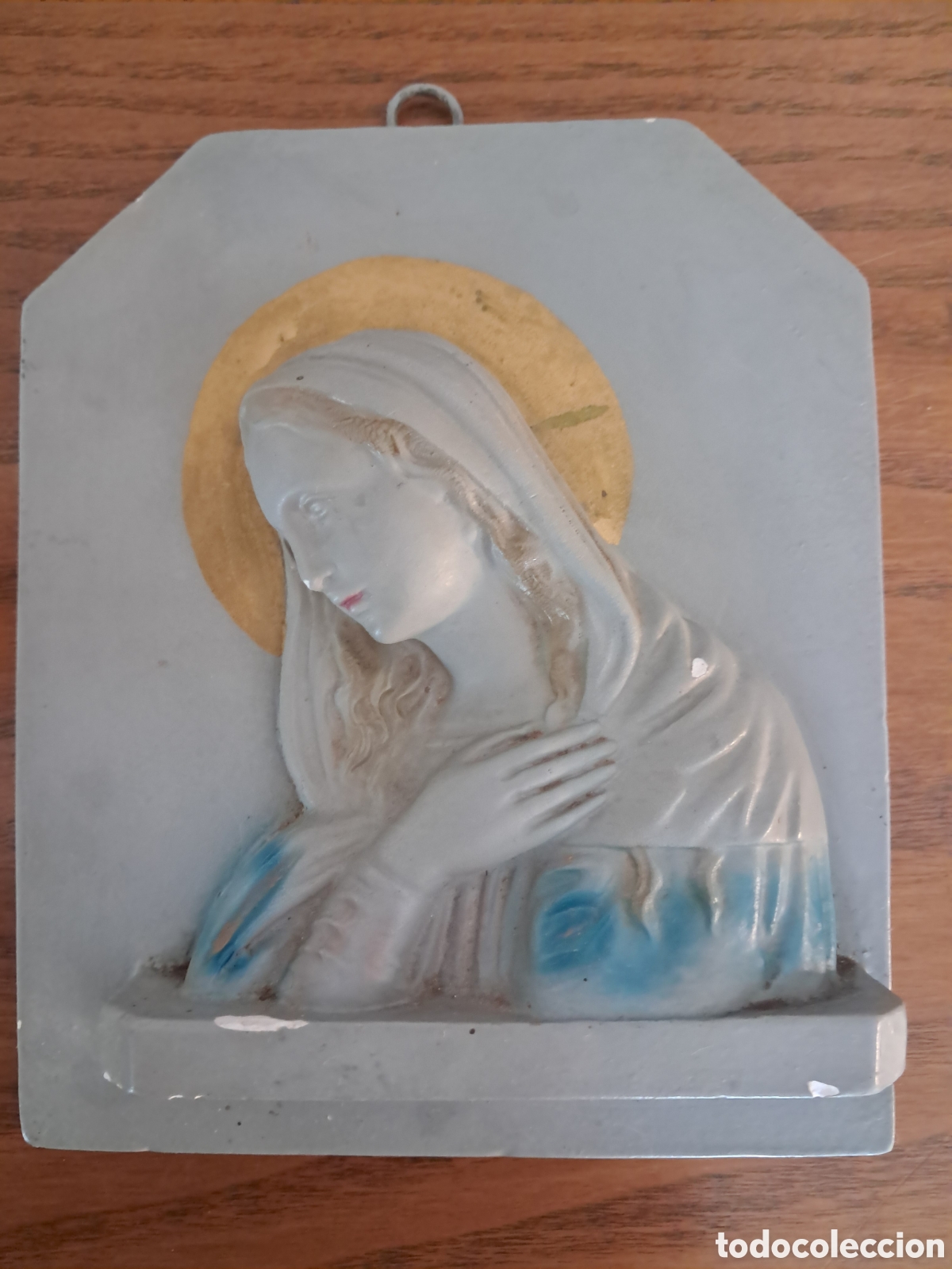 Antig&uuml;edades: Figura de guix de la Verge - Foto 1
