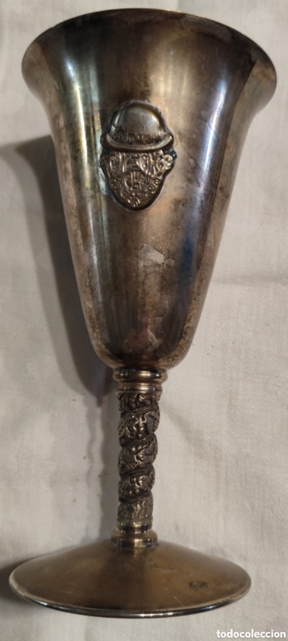 Antig&uuml;edades: COPA ANTIGUA DE METAL PLATEADO - Foto 1