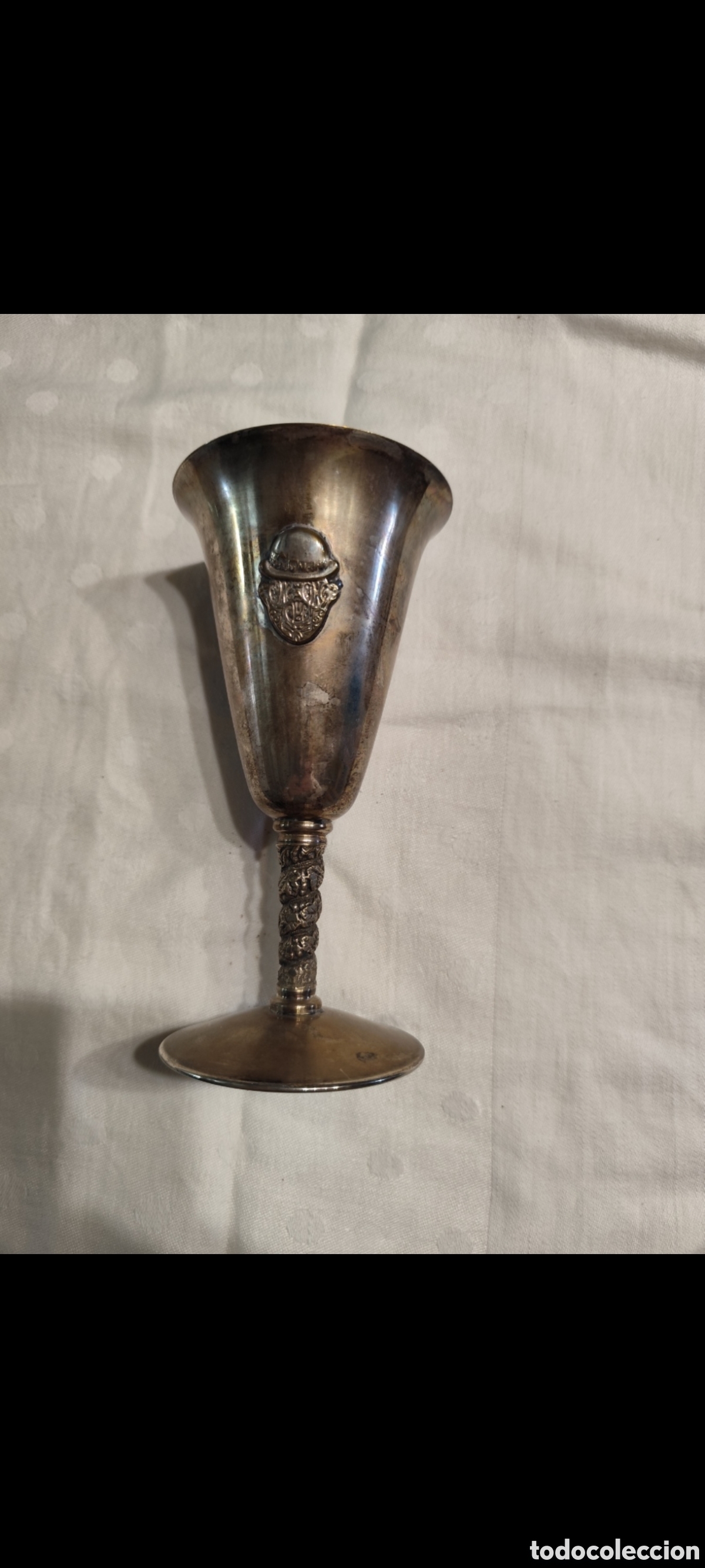 Antig&uuml;edades: COPA ANTIGUA DE METAL PLATEADO - Foto 3