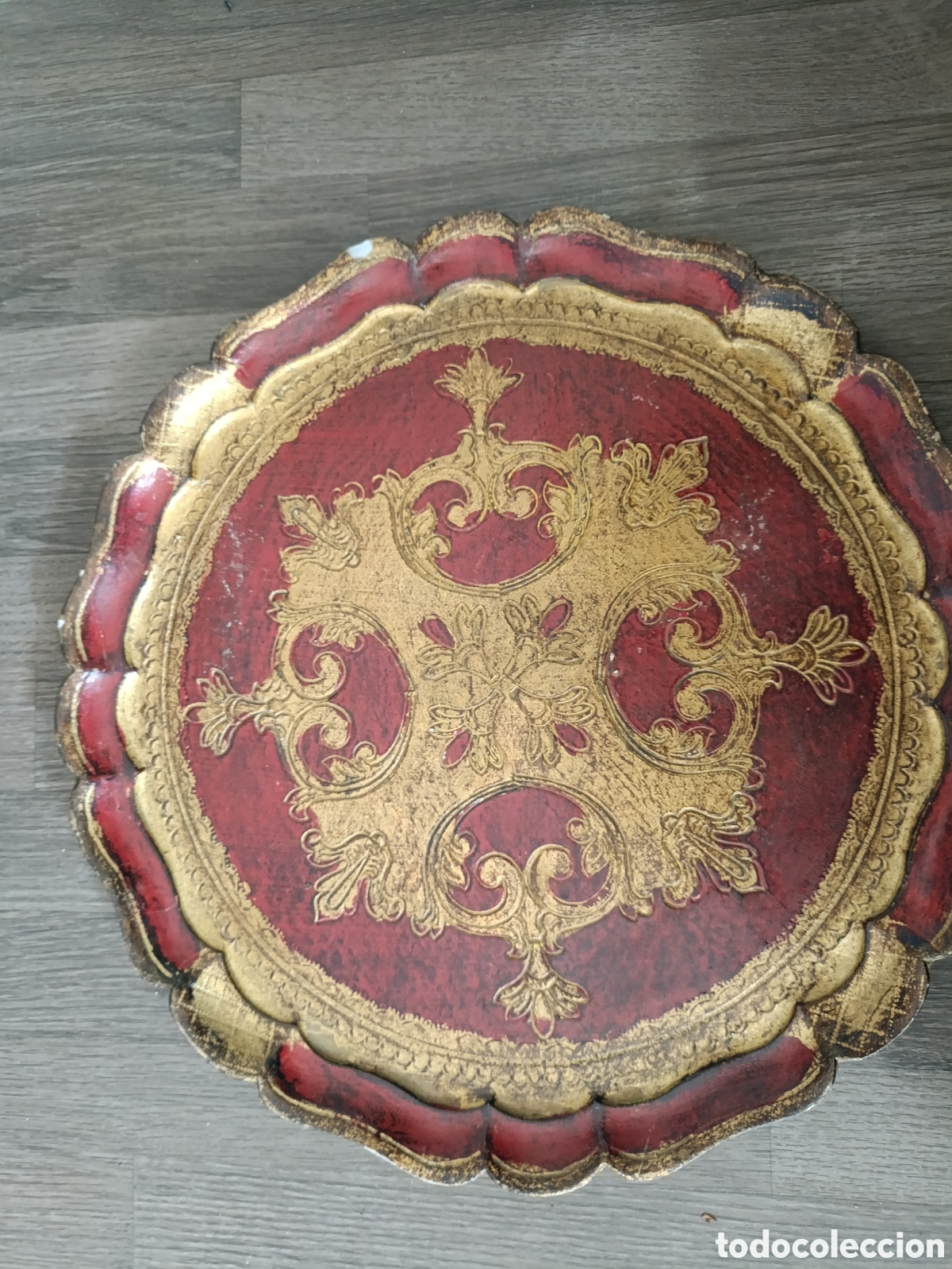 Antig&uuml;edades: Bandeja florentina 35 cm - Foto 9