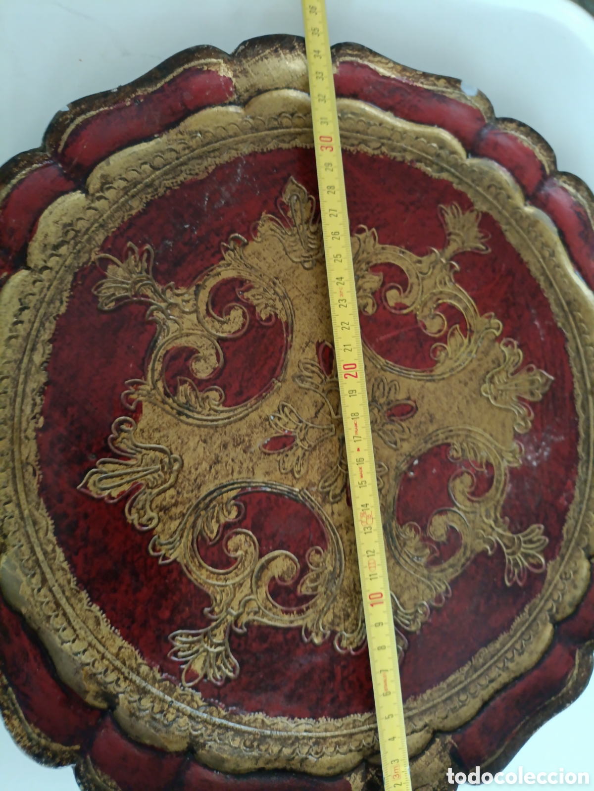 Antig&uuml;edades: Bandeja florentina 35 cm - Foto 12