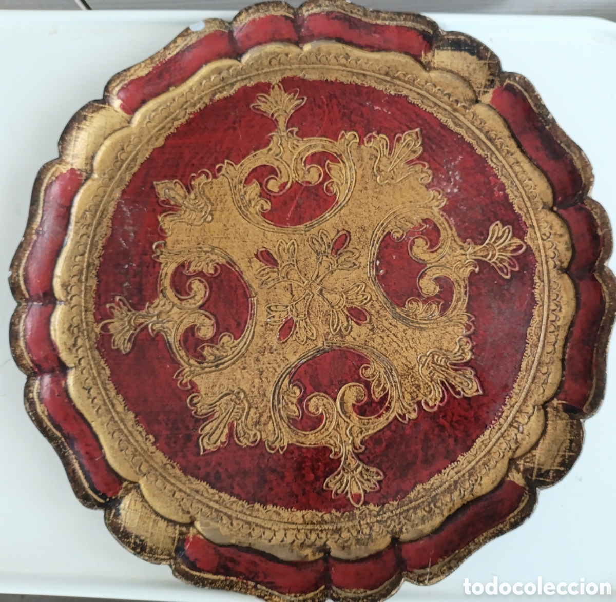 Antig&uuml;edades: Bandeja florentina 35 cm - Foto 1