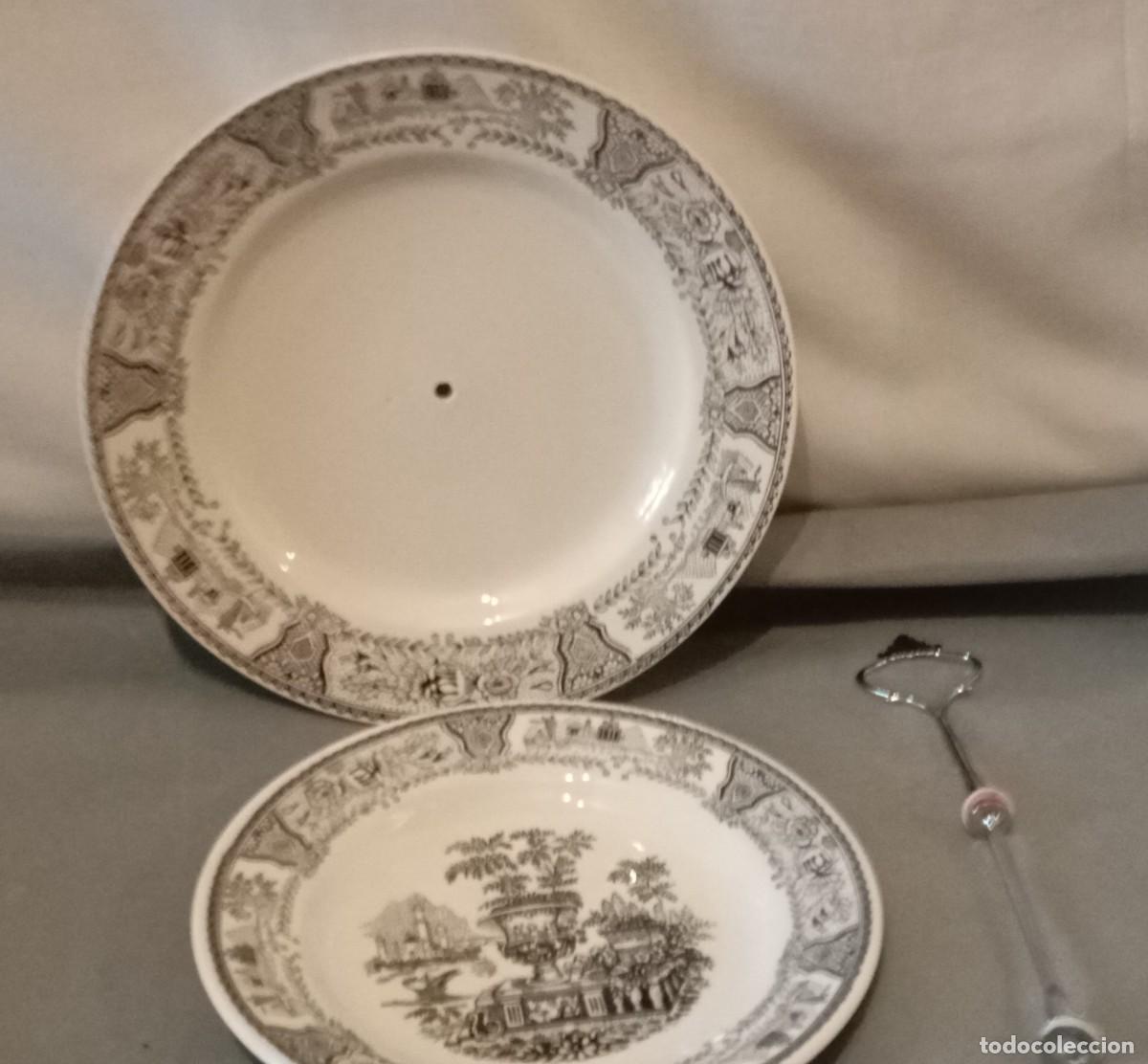 Antig&uuml;edades: Bandeja de servicio de dos niveles, conocida como &eacute;tag&egrave;re - Foto 11