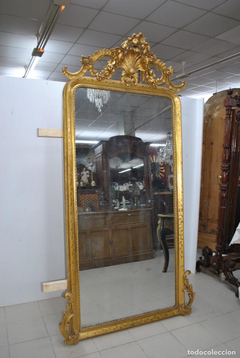Antig&uuml;edades: GRAN ESPEJO LUIS XVI PAN DE ORO - Foto 2