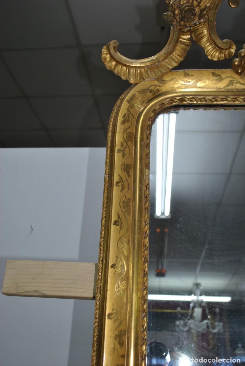 Antig&uuml;edades: GRAN ESPEJO LUIS XVI PAN DE ORO - Foto 5