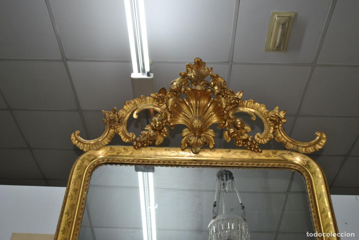 Antig&uuml;edades: GRAN ESPEJO LUIS XVI PAN DE ORO - Foto 10