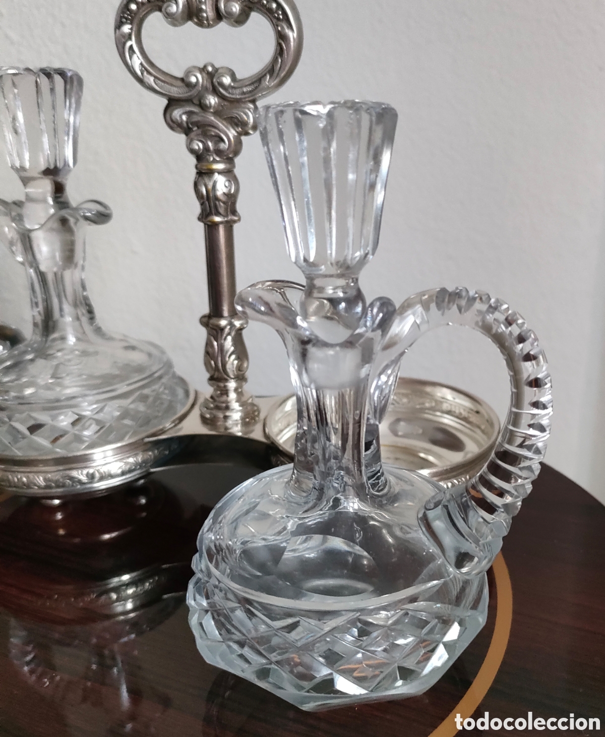 Antig&uuml;edades: Juego de aceiteras antiguas - Foto 5