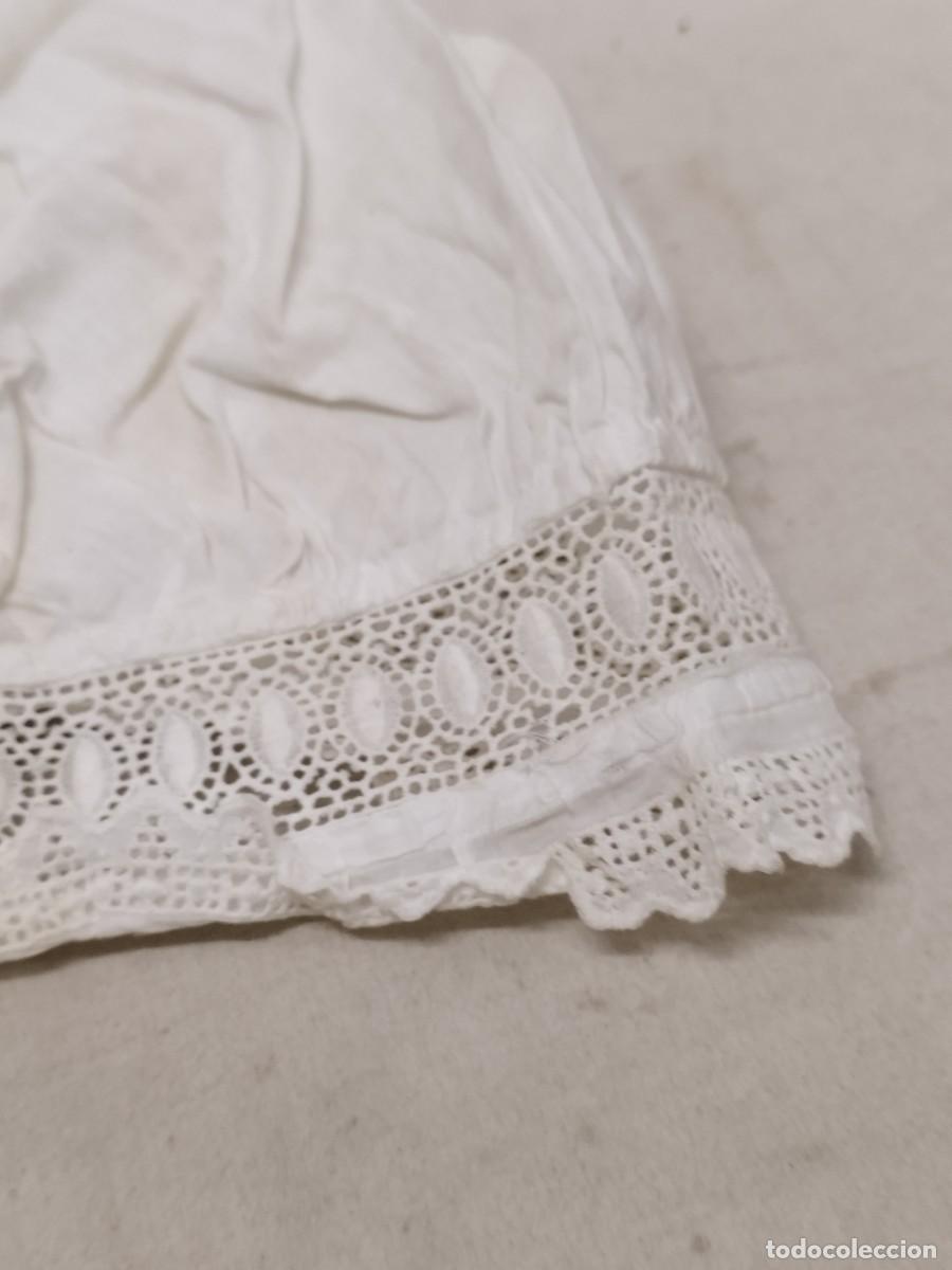 Antig&uuml;edades: Antiguo gorro de dormir de color blanco. - Foto 5