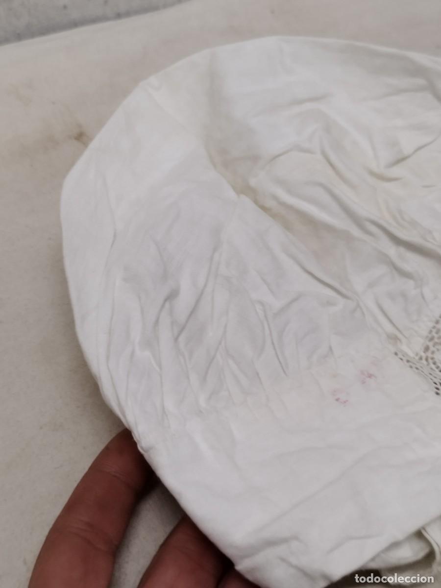 Antig&uuml;edades: Antiguo gorro de dormir de color blanco. - Foto 7