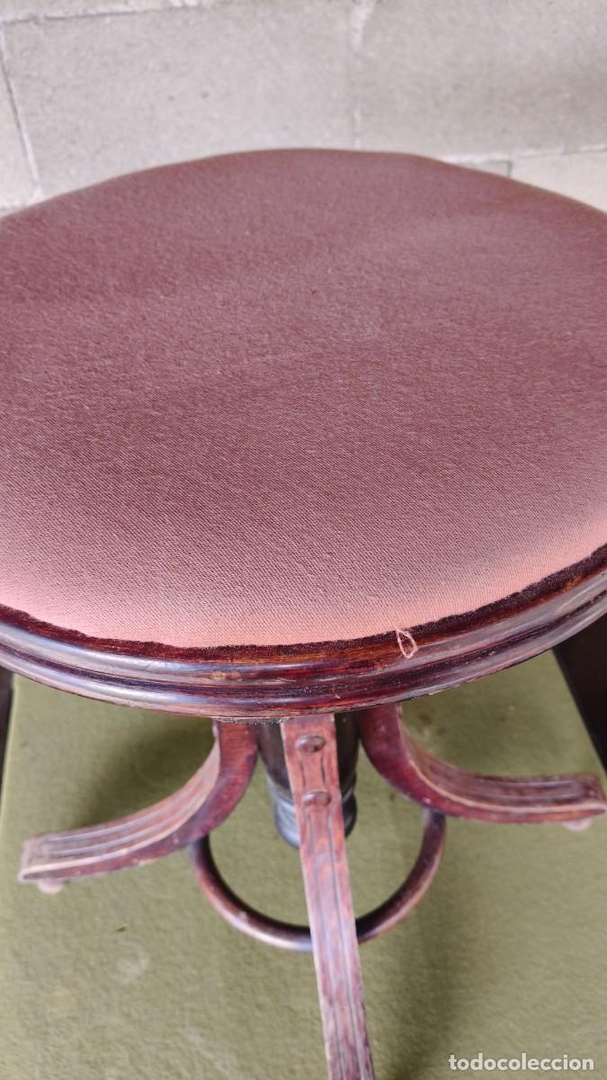 Antig&uuml;edades: Tabouret de piano 1900 original - Foto 1