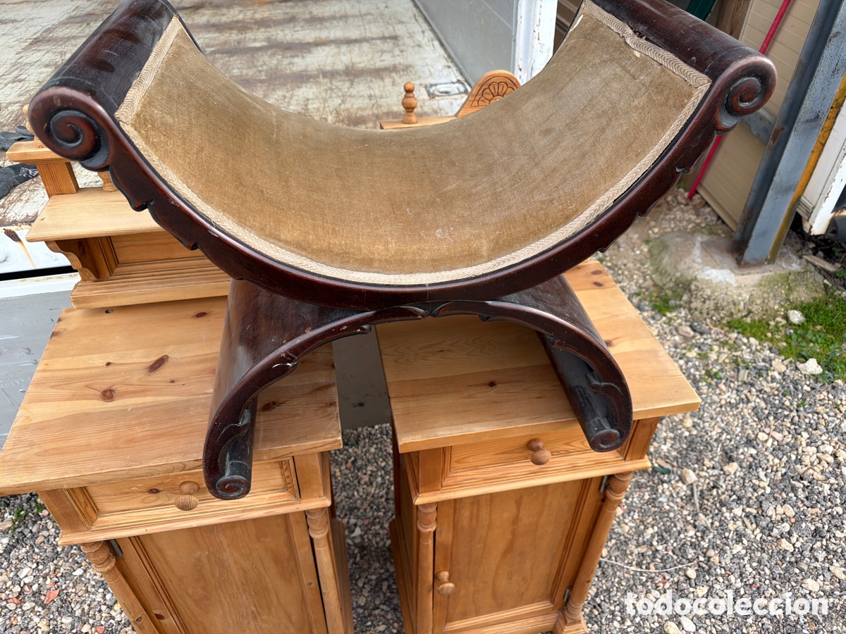 Antig&uuml;edades: banqueta estilo imperio Viena - Foto 1