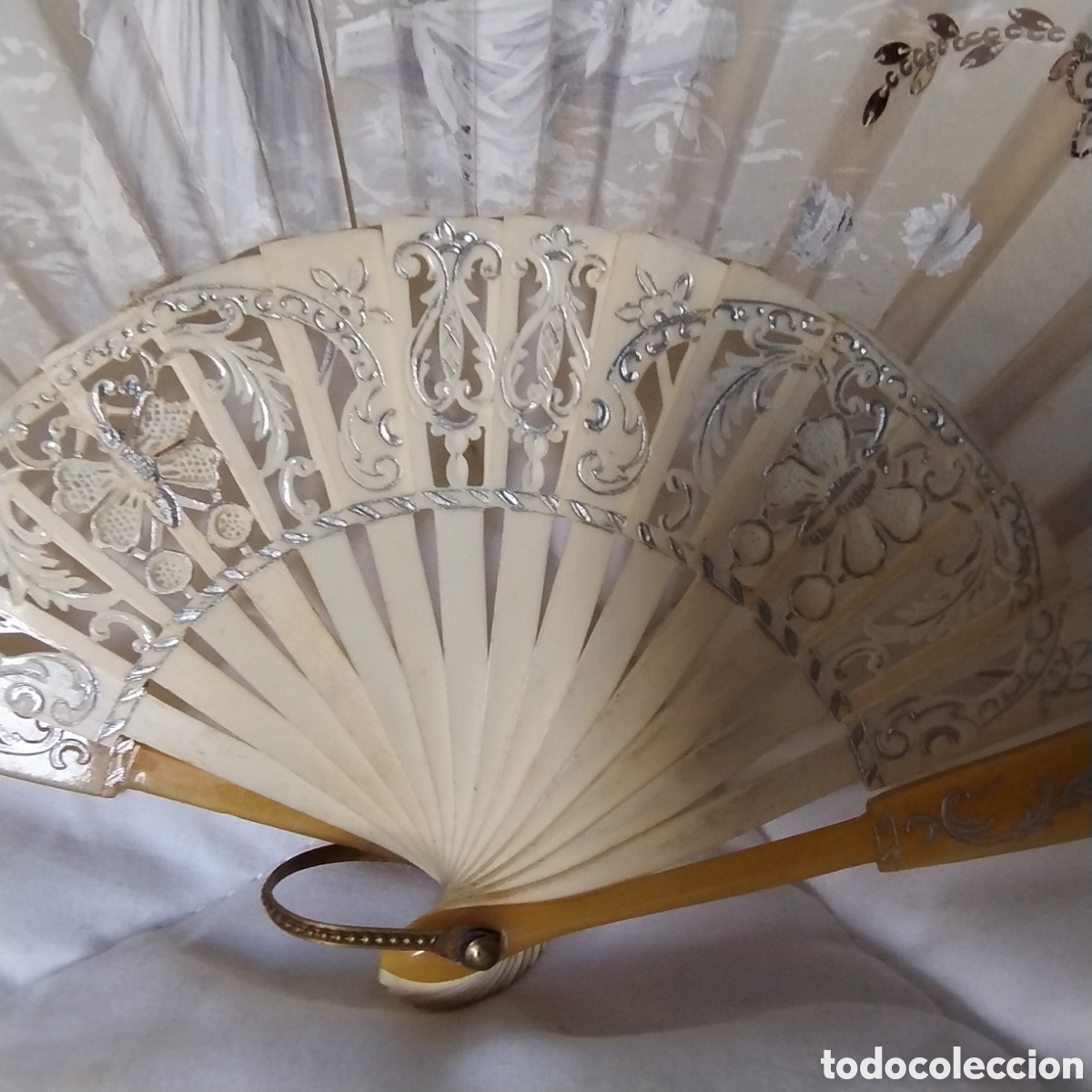 Antig&uuml;edades: Abanico modernista con estuche - Foto 6