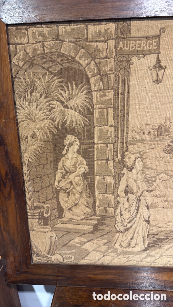 Antig&uuml;edades: TAPIZ ESCENA CARRUAJE - Foto 3