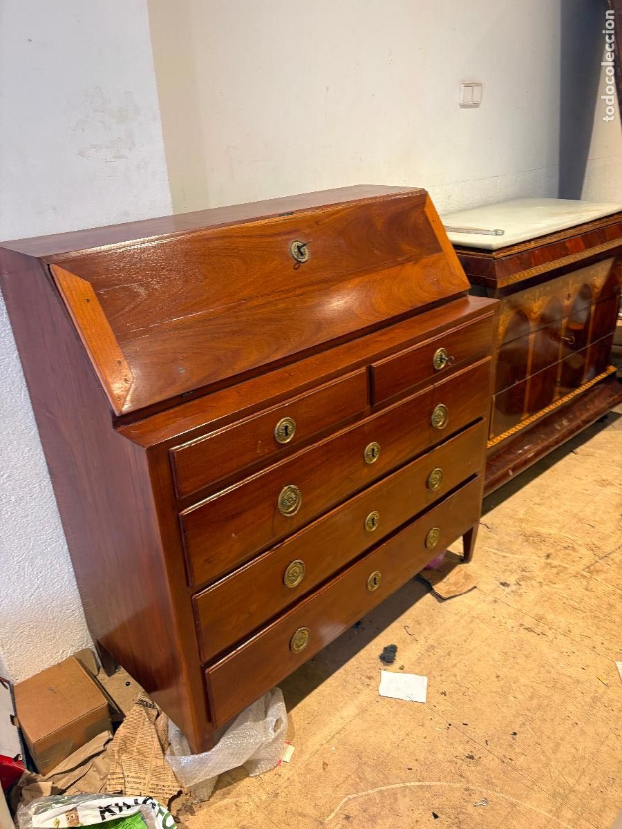 Antig&uuml;edades: Canterano imperio escritorio Catalunya 1800 - Foto 3