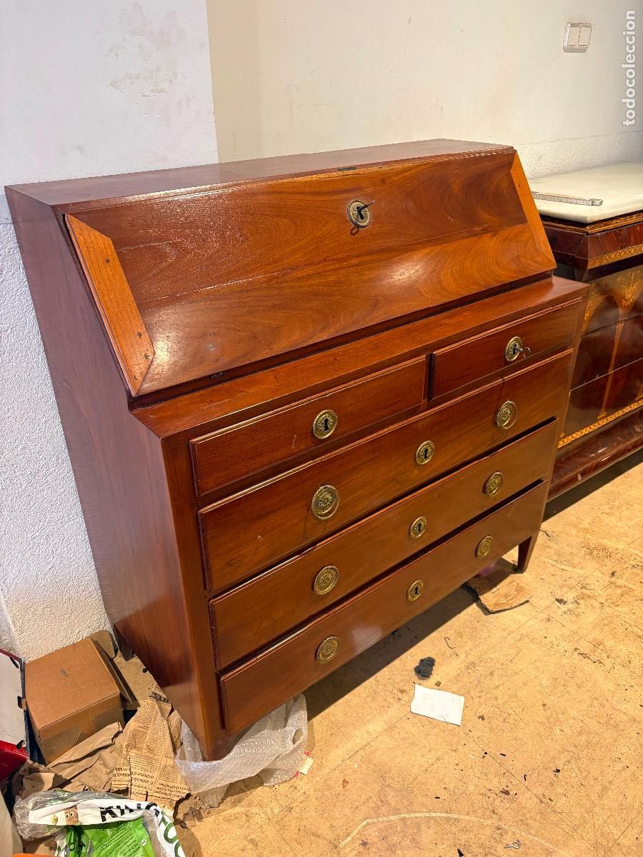 Antig&uuml;edades: Canterano imperio escritorio Catalunya 1800 - Foto 1