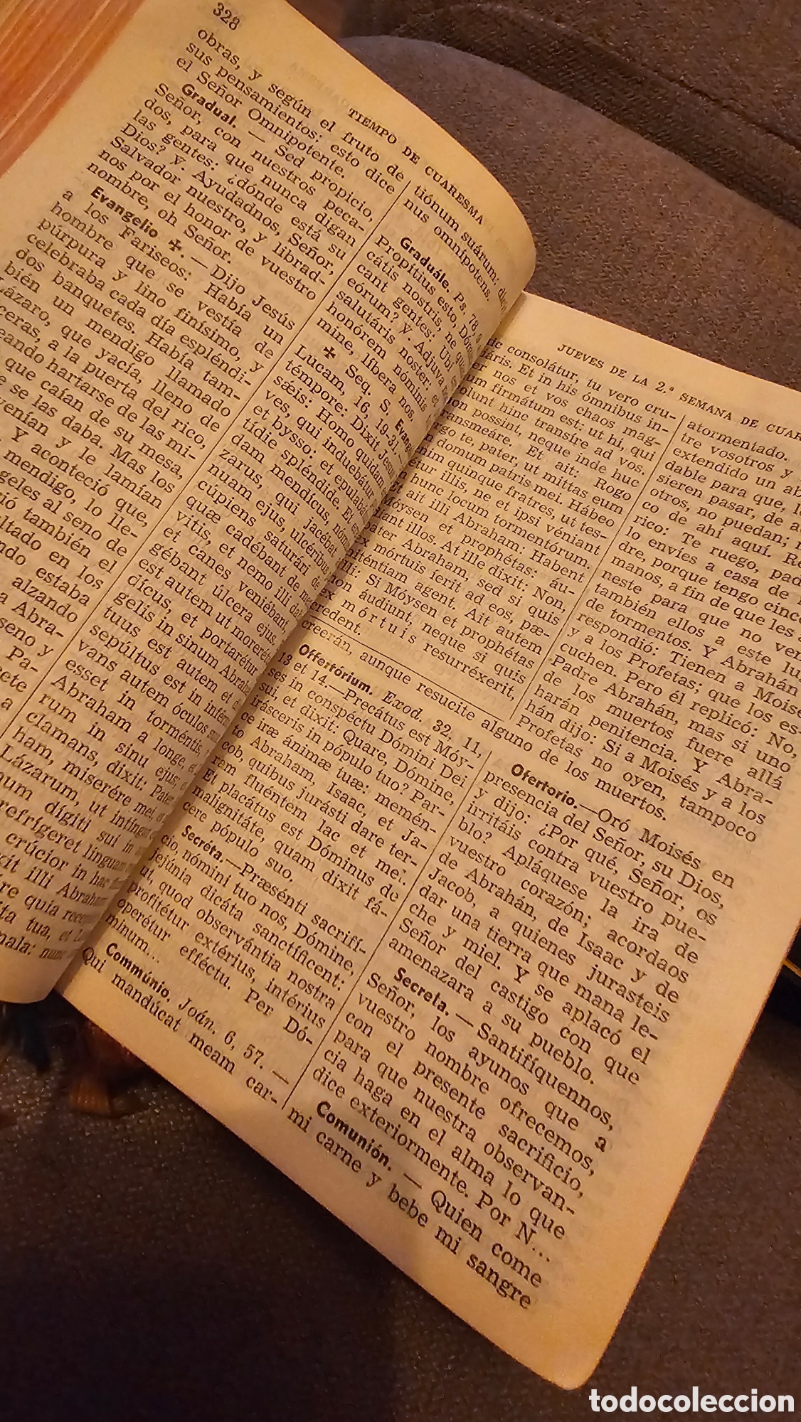 Antig&uuml;edades: Libro Misal Diario Devocionario 1955 - Foto 11