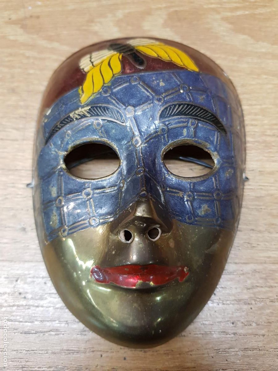 Antig&uuml;edades: ANTIGUA MASCARA DE BRONCE - Foto 1