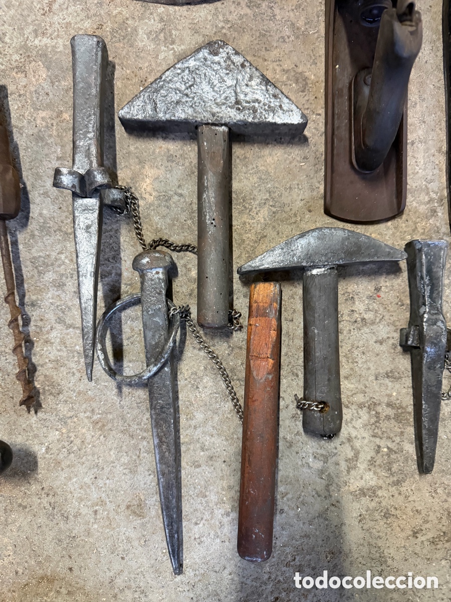 Antig&uuml;edades: Lote Herramientas Antiguas Variadas - Foto 3