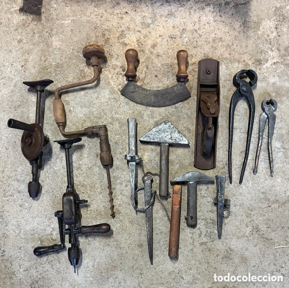 Antig&uuml;edades: Lote Herramientas Antiguas Variadas - Foto 1