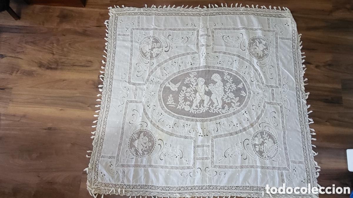 Antig&uuml;edades: ANTIGUO TAPETE DE ALTAR BORDADO - Foto 2