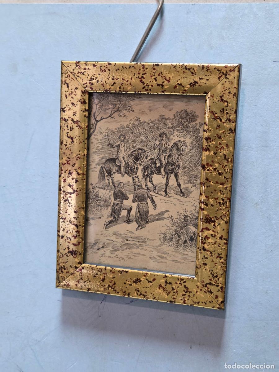 Antig&uuml;edades: cuadro con grabado antiguo - Foto 1