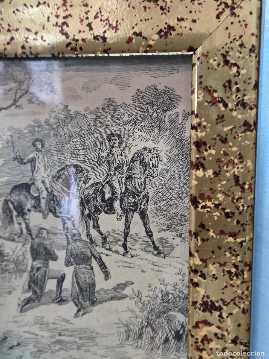 Antig&uuml;edades: cuadro con grabado antiguo - Foto 3