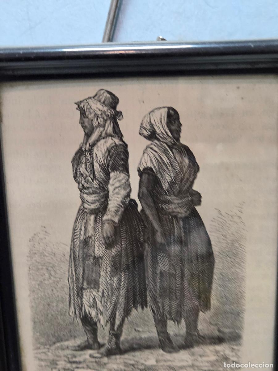 Antig&uuml;edades: cuadro con grabado antiguo - Foto 2