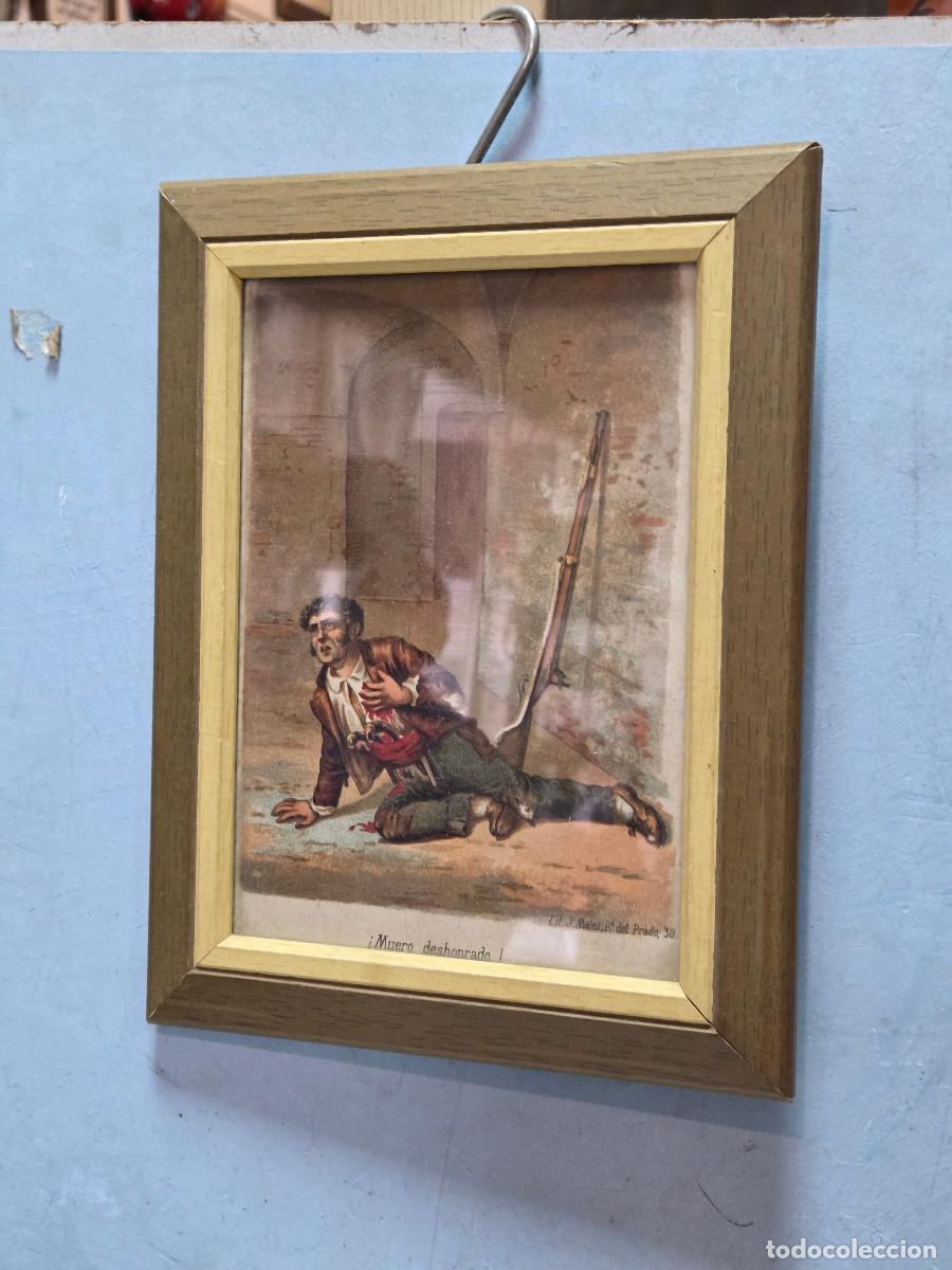 Antig&uuml;edades: cuadro con grabado antiguo - Foto 1