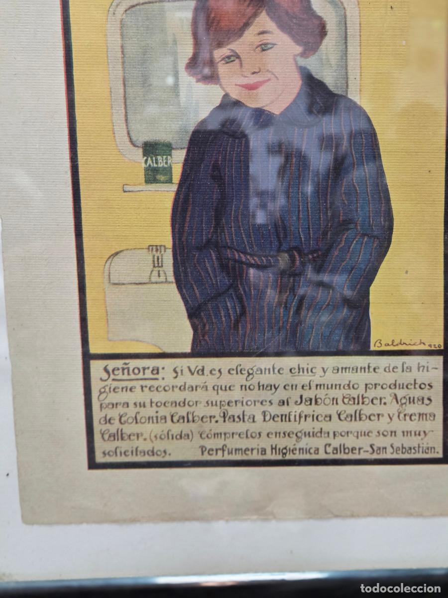 Antig&uuml;edades: cuadro con cartel antiguo - Foto 3