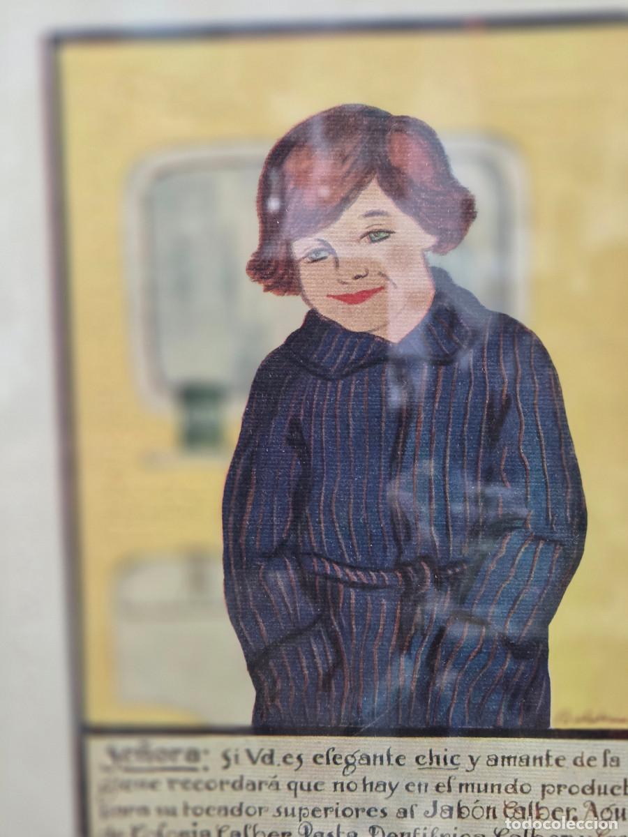 Antig&uuml;edades: cuadro con cartel antiguo - Foto 5