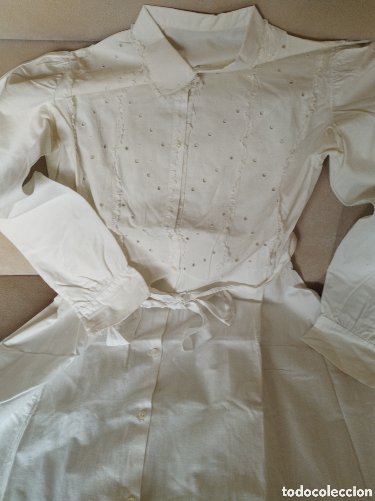 Antig&uuml;edades: *CAMISON, CAMISA DE DORMIR. (Rf:118/*) - Foto 5
