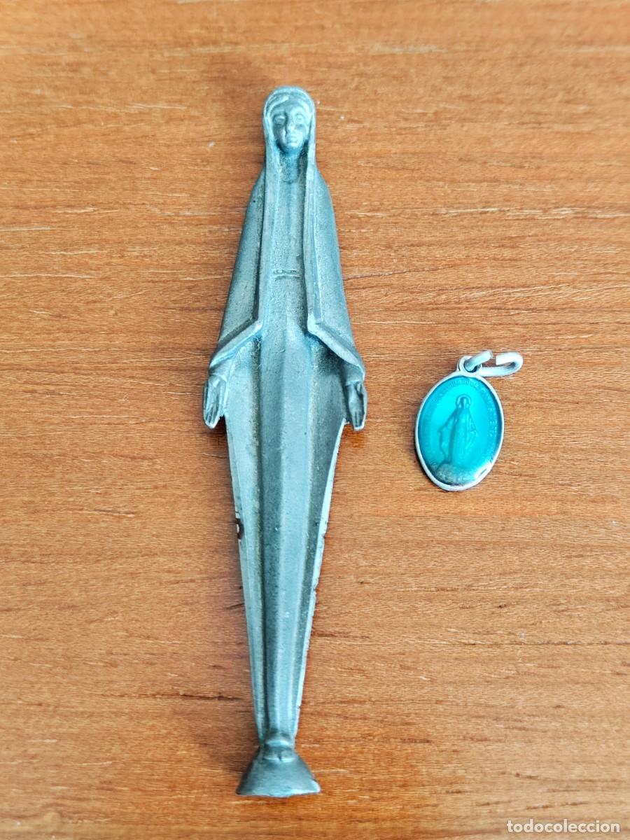 Antig&uuml;edades: VIRGEN MILAGROSA Y MEDALLA. - Foto 1