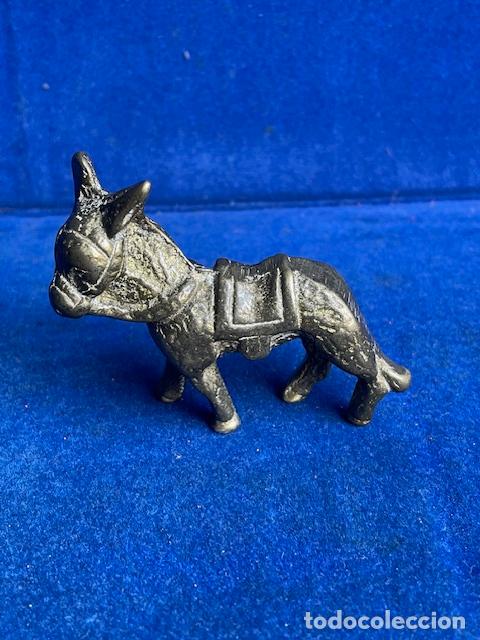 Antig&uuml;edades: FIGURA BRONCE BURRITO - Foto 1